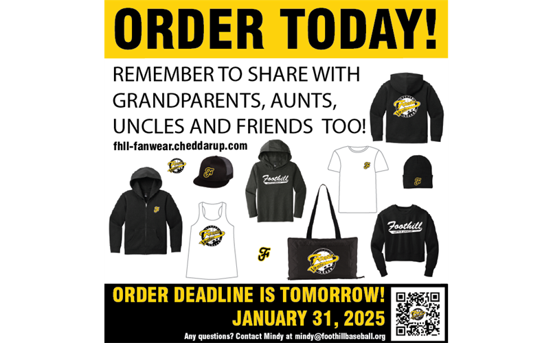 Pre-order your FHLL Fanwear by January 31st!